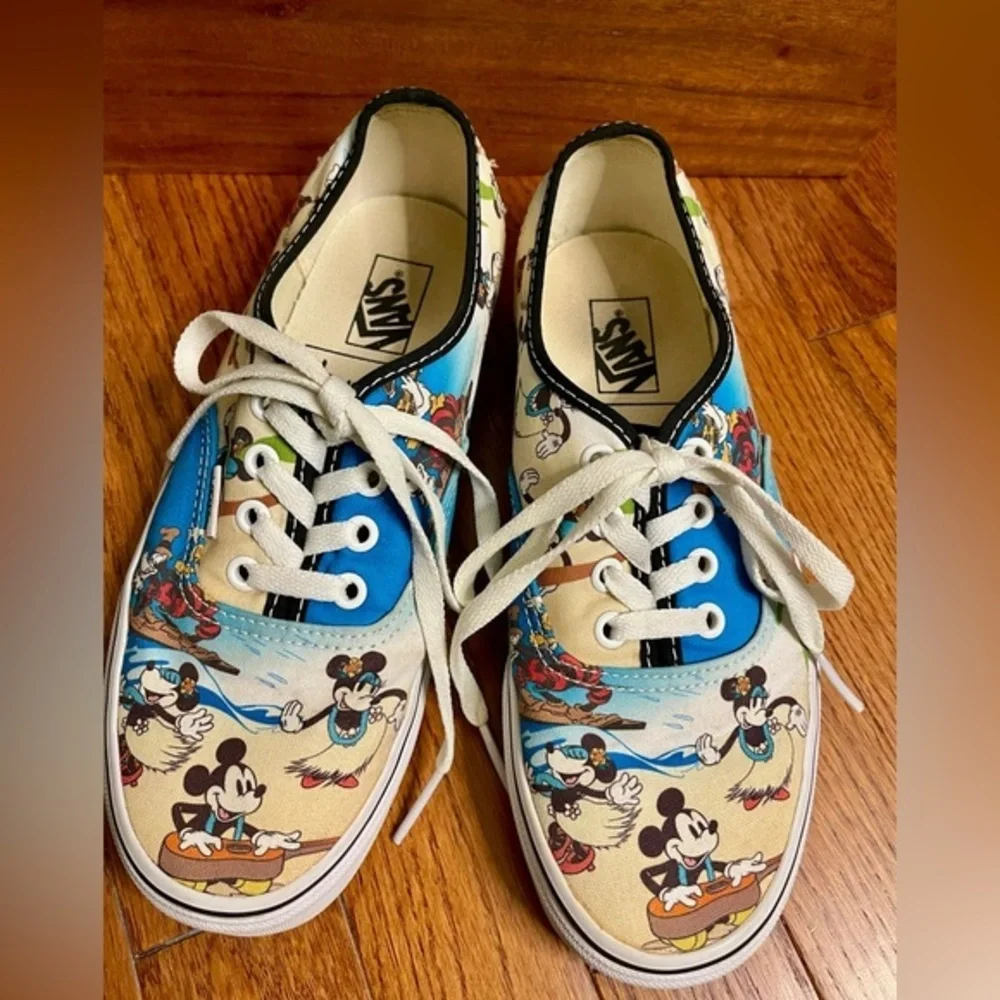 Vans Disney Authentic Mickey Mouse Aloha Sneakers Limited Edition 7.5 Women’s - Picture 8 of 9